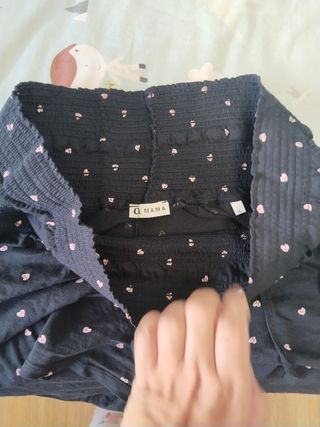 Pijama premamá y lactancia estampado corazón