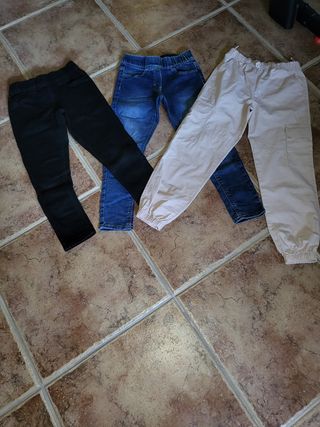 Pack 3 Pantalones Niña Talla 8 C&A