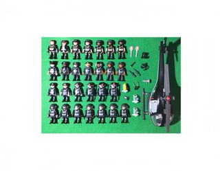 Playmobil gran lote SWAT helicóptero y 27 muñecos