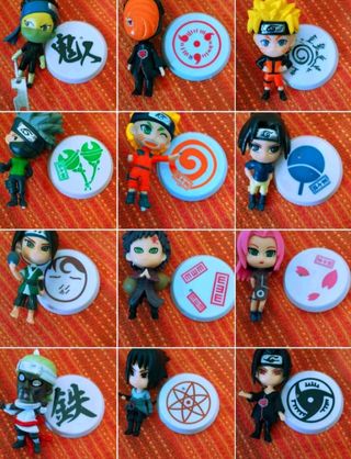 Figuras Naruto Shippuden 8cm lote todas