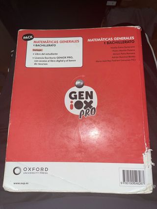 Matemáticas Generales 1º Bachillerato. Libro de...