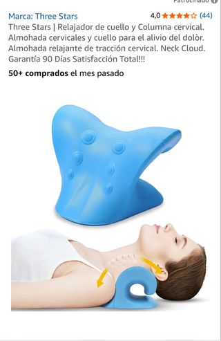 Almohada Cervical Azul