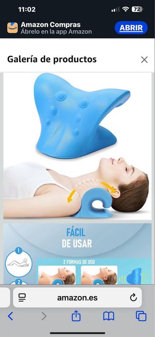 Almohada Cervical Azul