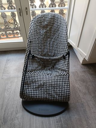 Hamaca Bebé BabyBjorn Cuadros+ saco+recambio funda