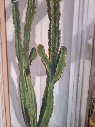 Cuadro Óleo Marco Madera