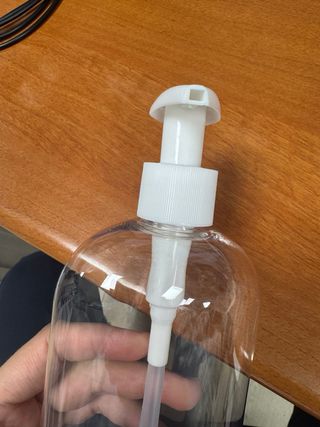 Envase Pet transparente con dosificador