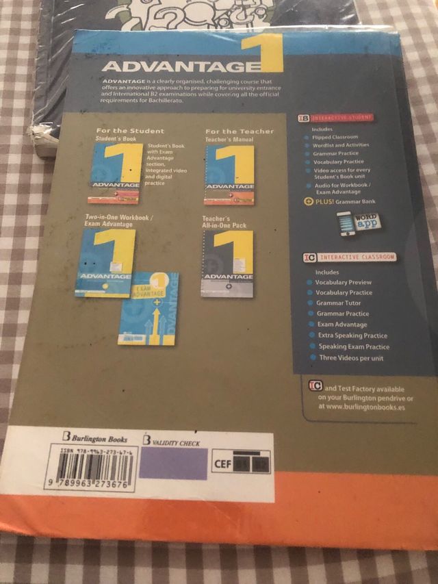 ADVANTAGE FOR BACHILLERATO 1. ST'S BOOK (2017)
