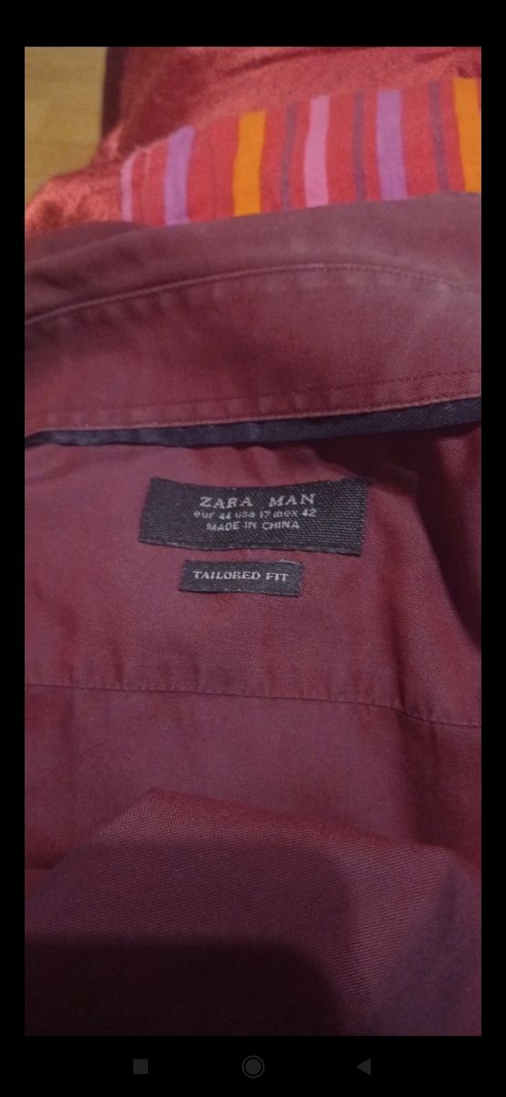 Camisa Zara Talla XL Roja