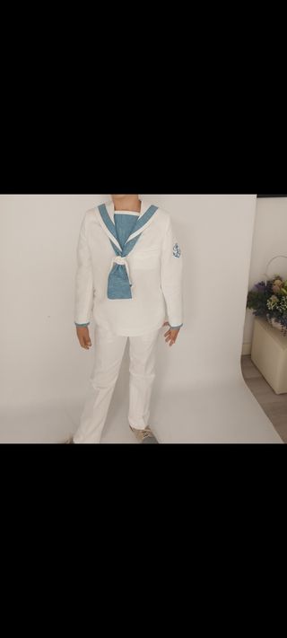 Traje de comunión marinero blanco