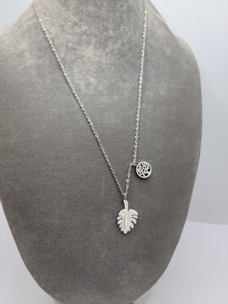 Collar hoja y árbol de la vida 
