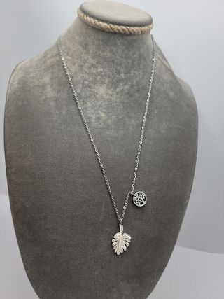 Collar hoja y árbol de la vida 