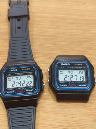 Reloj Casio F-91W Digital Unisex Negro