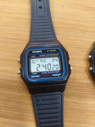Reloj Casio F-91W Digital Unisex Negro