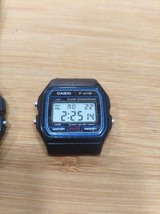 Reloj Casio F-91W Digital Unisex Negro