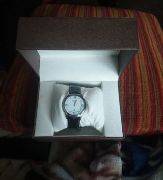 Reloj Racer Negro y Plateado
