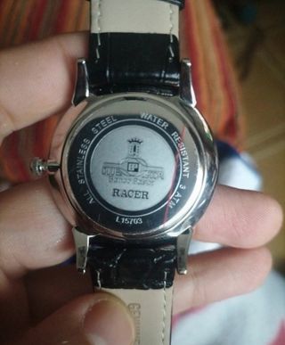 Reloj Racer Negro y Plateado
