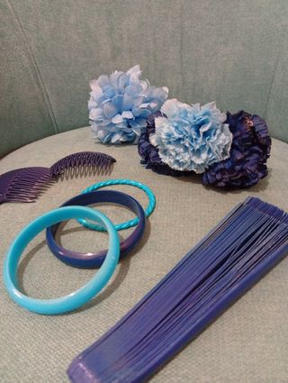 Pack Flamenca Azul celeste y azul marino