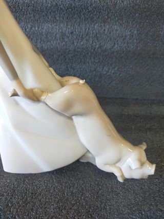 Figura porcelana Lladro antigua chef y cerdo