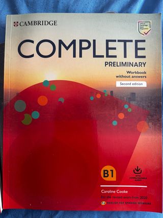 Libro Workbook Cambridge de Inglés B1