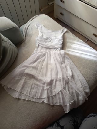 Vestido Body Danza Blanco Tul XS