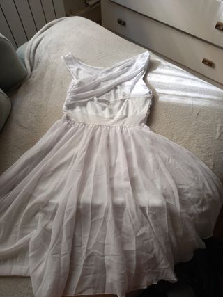Vestido Body Danza Blanco Tul XS