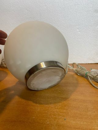 Coppia Lampade Design Vetro Opalino Ideal Lux
