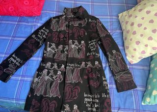 Chaquetón estampado mujer
