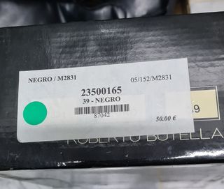 Zapatos de tacón negros Talla 39
