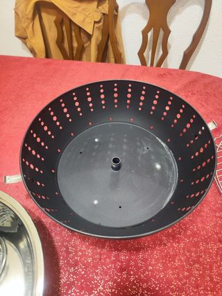 Barbacoa Camping Negra y Plateada