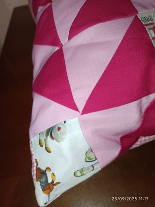 Funda cojín 38x38 cm hecha a mano