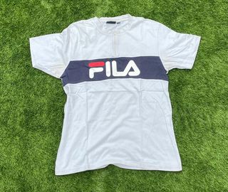 Camiseta Fila Vintage Azul y Blanca