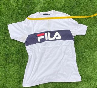 Camiseta Fila Vintage Azul y Blanca