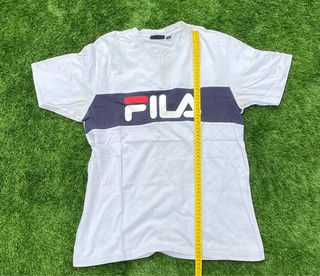 Camiseta Fila Vintage Azul y Blanca