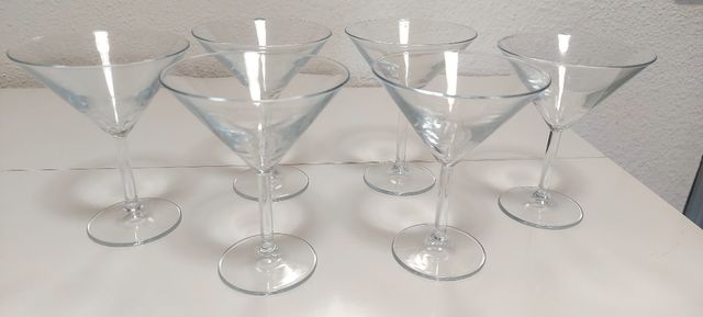 Copas de cóctel de cristal