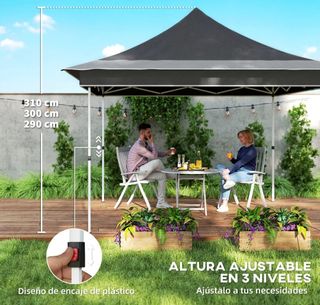 Carpa plegable con mosquitera