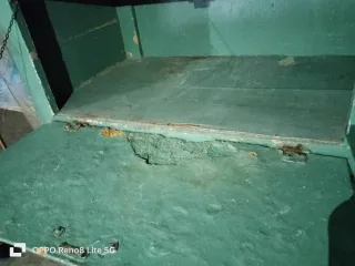 Mueble de cocina vintage verde