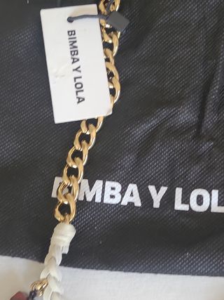 Collar Bimba y Lola cadena dorada pedrería
