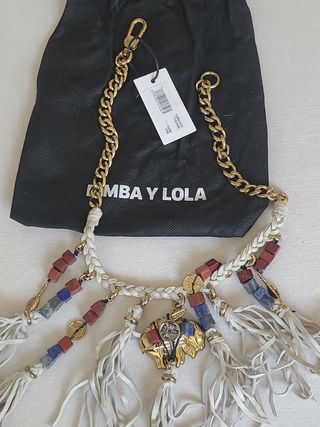 Collar Bimba y Lola cadena dorada pedrería