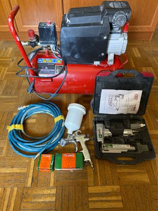 Kit Compresor Aire Einhell + Accesorios