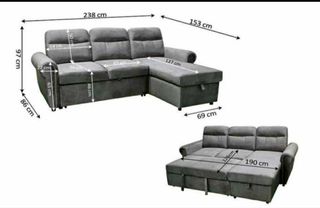 Sofá Cama Gris - Envio gratis OFERTA!