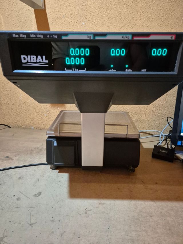 Báscula Dibal con escáner y ticket GARANTIA