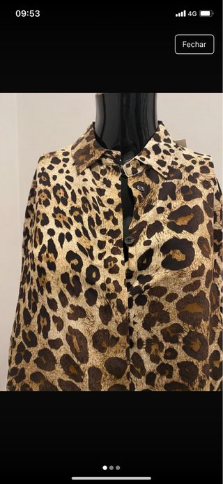 Camisa Estampada Animal Print