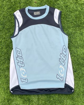 Camiseta Lotto Vintage Azul y Blanca