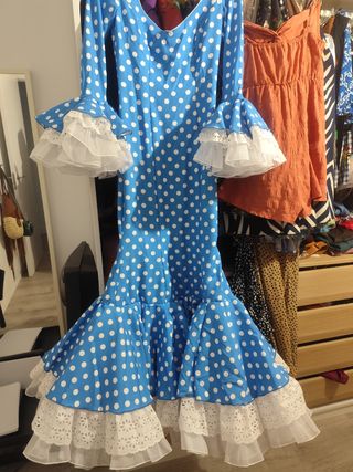 Vestido de flamenca con lunares