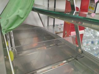 Panera expositora acero inoxidable