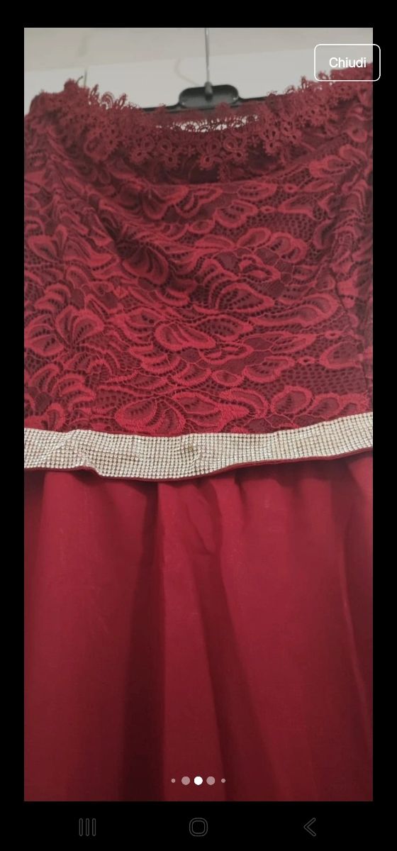 Abito elegante rosso