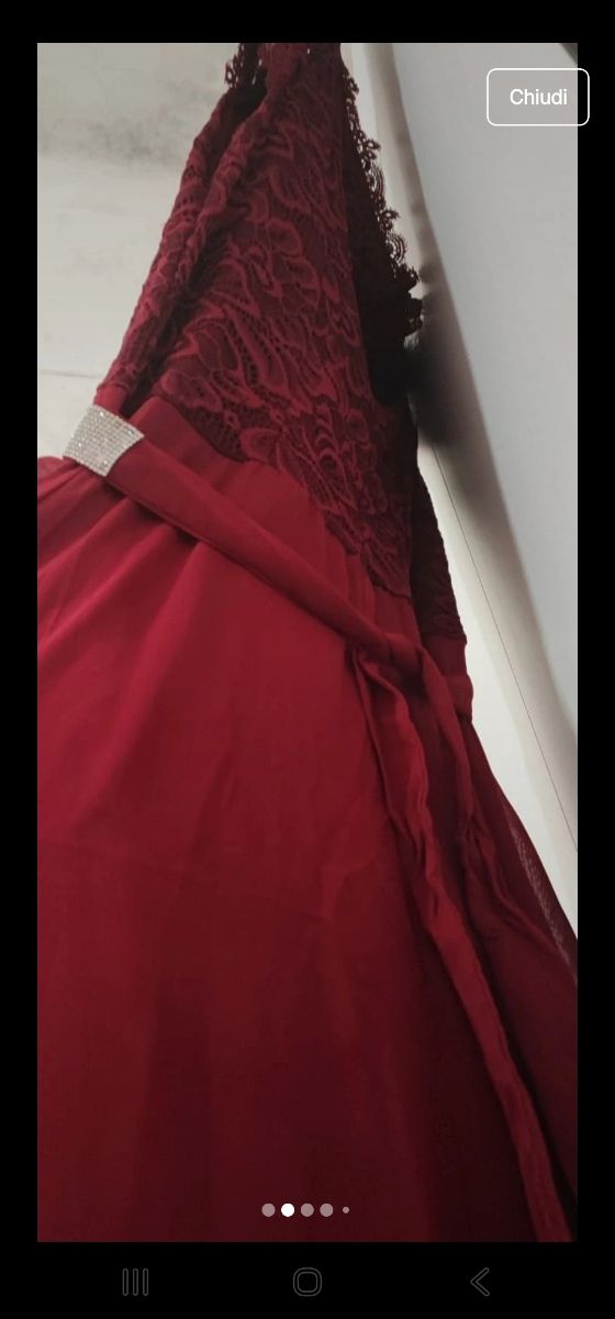 Abito elegante rosso