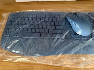 Pack Teclado Alemán QWERTZ + Ratón Azul