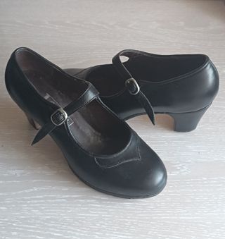 Zapatos Flamenco Gallardo Talla 36 Negros