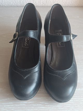 Zapatos Flamenco Gallardo Talla 36 Negros